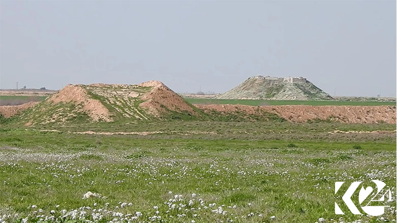 Hilltops in rural Daquq district in Kirkuk Province where Peshmerga forces were stationed before being pushed from the area by Iraqi forces in October 2017. (Photo: Kurdistan 24)